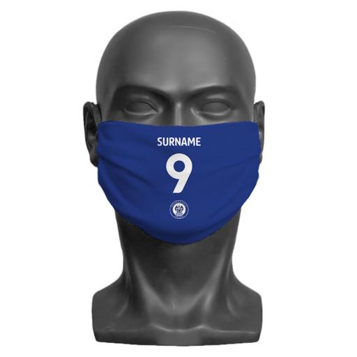 Rochdale AFC Back of Shirt Adult Face Mask (Large)